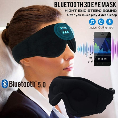 Máscara Blackout Premium con Música — Oscuridad Total y Sonido Relajante